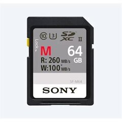 Карта памяти Sony SF-M64 64 GB, MicroSDXC цена и информация | Sony Телефоны и аксессуары | kaup24.ee