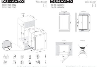 Dunavox DX-57.146DWK цена и информация | Винные холодильники | kaup24.ee