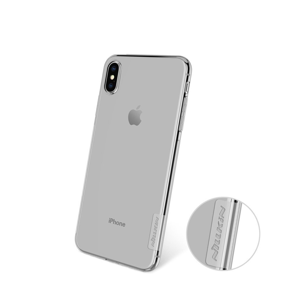 Tagakaaned Nillkin    Apple    iPhone Xs Max Nature TPU Case    Grey hind ja info | Telefoni kaaned, ümbrised | kaup24.ee