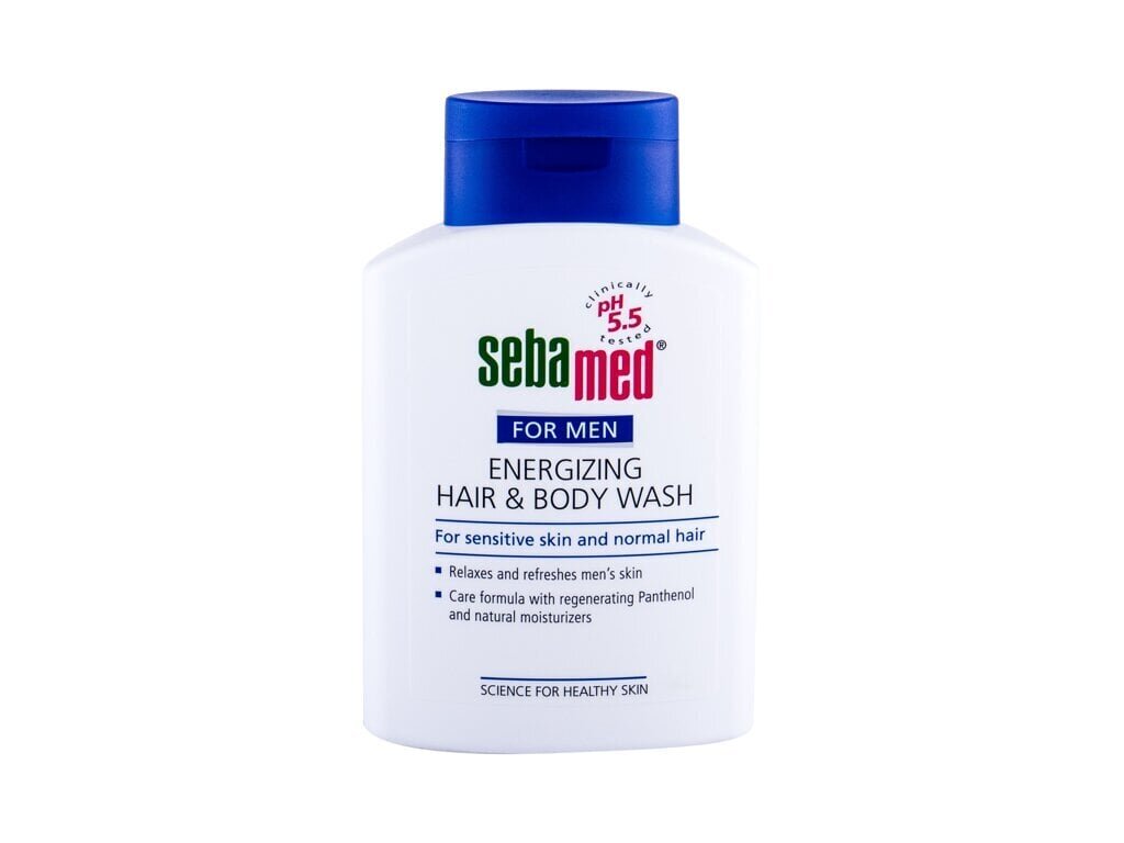 SebaMed For Men Energizing Hair & Body Wash šampoon meestele 200 ml цена и информация | Dušigeelid, õlid | kaup24.ee