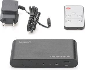 HDMI Splitter DIGITUS DS-45316 цена и информация | Адаптер Aten Video Splitter 2 port 450MHz | kaup24.ee