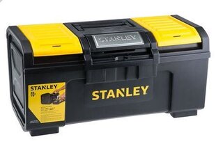 Ящик для инструментов STANLEY DIY Toolbox, 1 сенсорная защелка, 2 органайзера крышки для мелких деталей, 19 дюймов, 1-79-217 цена и информация | Ящики для инструментов, держатели | kaup24.ee