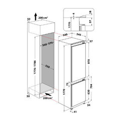 Whirlpool WHC20 T321 цена и информация | Холодильники | kaup24.ee