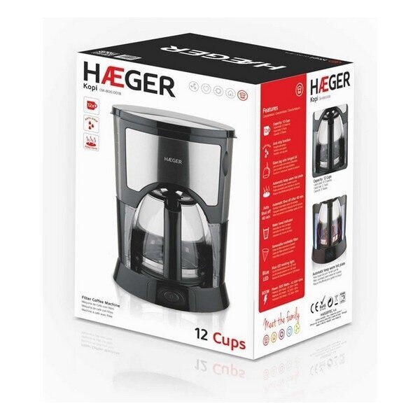 Haeger Kopi 800W hind ja info | Kohvimasinad | kaup24.ee