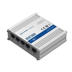 Teltonika RUT300 Ethernet Router Teltonika Industrial Ethernet Router RUT300 No Wi-Fi, 10 цена и информация | Маршрутизаторы (роутеры) | kaup24.ee