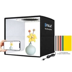 Светодиодный световой короб Puluz 25 см цена и информация | Осветительное оборудование для фотосъемок | kaup24.ee