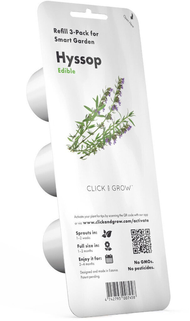 Click & Grow Smart Garden refill Iisop 3tk цена и информация | Nutipotid ja taimelambid | kaup24.ee