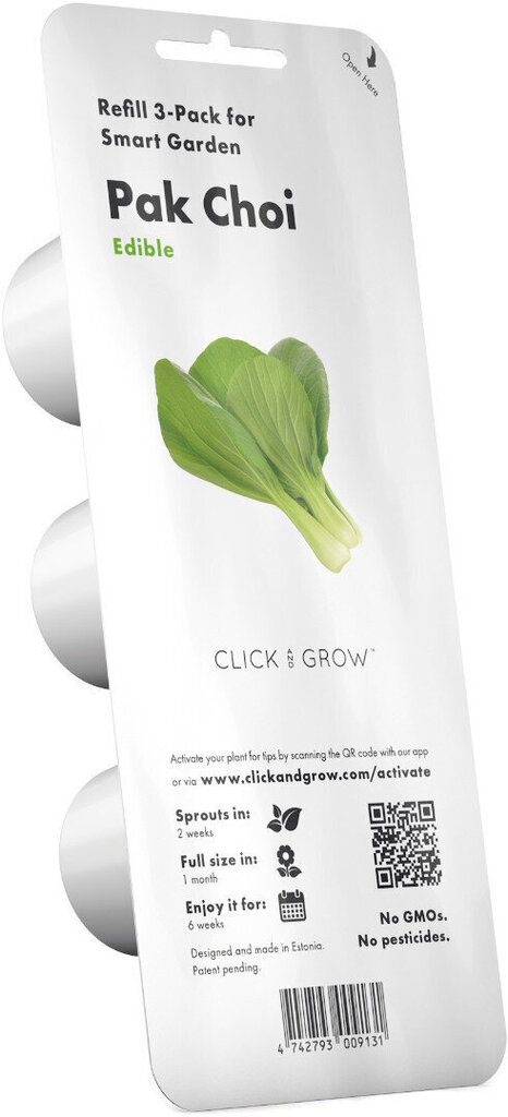 Click & Grow Smart Garden refill Pak Choi 3tk hind ja info | Nutipotid ja taimelambid | kaup24.ee