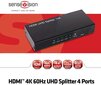 CLUB 3D HDMI 2.0 UHD Splitter 4 Ports цена и информация | USB jagajad, adapterid | kaup24.ee
