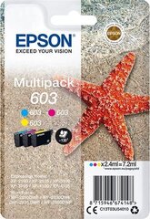 EPSON STARFISH MULTIPACK 3-COLOURS 603 INK hind ja info | Tindiprinteri kassetid | kaup24.ee