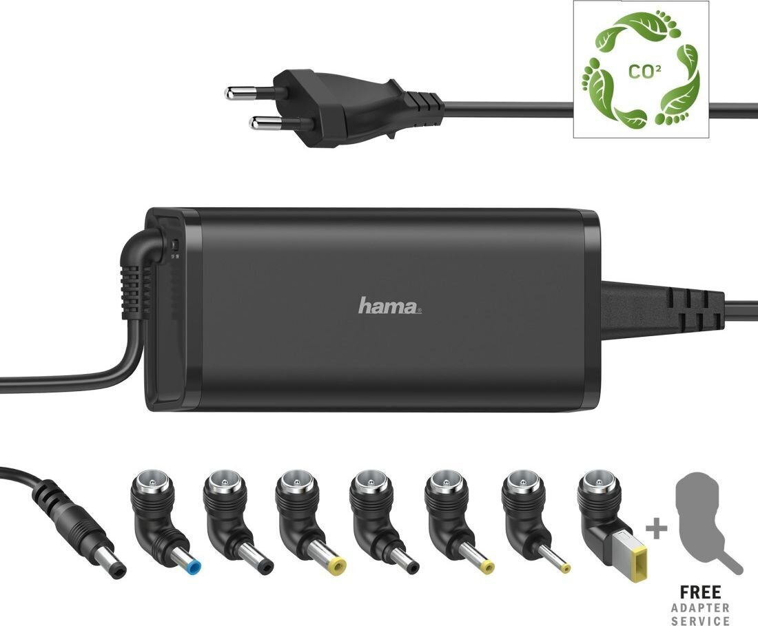 Sülearvuti universaalne vooluadapter Hama (90 W) hind ja info | Sülearvutite laadijad | kaup24.ee