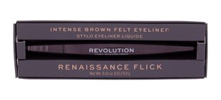 Makeup Revolution London Renaissance silmalainer 0,8 g, Brown hind ja info | Ripsmetušid, lauvärvid, silmapliiatsid, seerumid | kaup24.ee