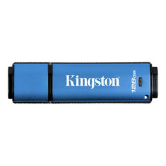 Mälupulk Kingston 128GB USB 3.0 DTVP30 256bit AES Encrypted FIPS 197 hind ja info | Mälupulgad | kaup24.ee
