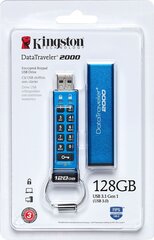 KINGSTON 128GB Keypad USB 3.1 Gen1 AES hind ja info | Mälupulgad | kaup24.ee