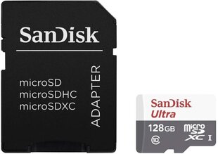 MEMORY MICRO SDXC 128GB UHS-I/W/A SDSQUNR-128G-GN6TA SANDISK цена и информация | Карты памяти | kaup24.ee