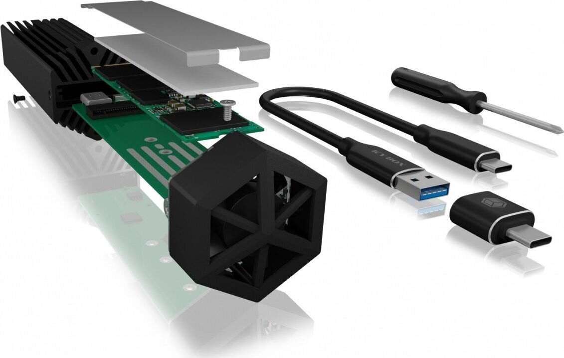 Väline SSD karp RaidSonic Icy Box NVMe hind ja info | Komponentide tarvikud | kaup24.ee