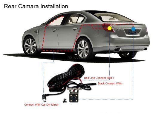 Pardakaamera RoGer 2in1 Car mirror with integrated rear view camera / Full HD / 170' / G-Sensor / MicroSD / LCD 4.3'' hind ja info | Pardakaamerad ja videosalvestid | kaup24.ee