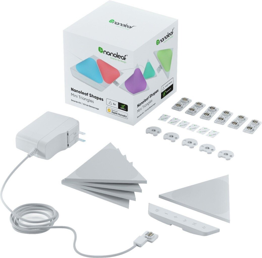 Nanoleaf Shapes Triangles Mini Starter K hind ja info | Seinavalgustid | kaup24.ee