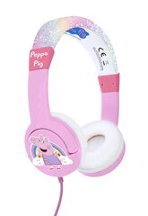 Juhtmega kõrvapealsed kõrvaklapid lastele OTL Kids : Peppa Pig Glitter Rainbow цена и информация | Наушники | kaup24.ee