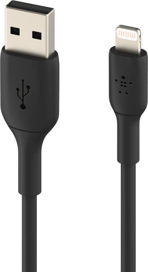 BELKIN PVC A-LTG 1M BLK hind ja info | Mobiiltelefonide kaablid | kaup24.ee