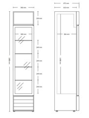 Scandomestic SD217BE, vitriinkülmik, maht 160 L, 188 cm, must hind ja info | Veinikülmikud | kaup24.ee