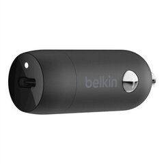 Belkin 20W autolaadija Belkin CCA003BT04BK USB-C PD + USB-C / Lightning цена и информация | Зарядные устройства для телефонов | kaup24.ee