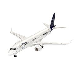 Сборная пластиковая модель Revell - Embraer 190 Lufthansa New Livery, 1/144, 03883 цена и информация | Конструкторы и кубики | kaup24.ee