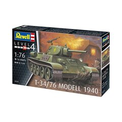 Клеевая модель Revell российского танка Т-34/76, модель 1940 года, масштаб 1:76. цена и информация | Атрибутика для игроков | kaup24.ee