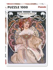 Pusle Alfons Mucha, 1000 osa hind ja info | Pusled | kaup24.ee