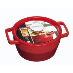 Pyrex ümar malmpott 2,2l/d.20cm, punane hind ja info | Pannid | kaup24.ee