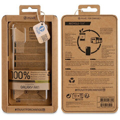 Samsung Galaxy A41 Recycletek Cover By Muvit Transparent hind ja info | Telefoni kaaned, ümbrised | kaup24.ee
