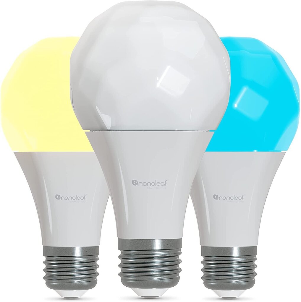 Nutivalgusti Nanoleaf Essentials Smart A19 : NL45-0800WT240E27-3PK  hind ja info | Lambipirnid, lambid | kaup24.ee