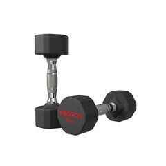 PROIRON PRKRD05K Rubber Dumbbell, 10.00 цена и информация | Гантели, гири, штанги | kaup24.ee