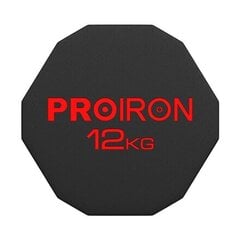 PROIRON PRKRD12K Rubber Dumbbell, 12.00 цена и информация | Гантели, гири, штанги | kaup24.ee