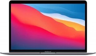 Apple CTO - MacBook Air 13” M1 8C CPU, 7C 16/256GB Space Grey INT Z1240002D hind ja info | Sülearvutid | kaup24.ee