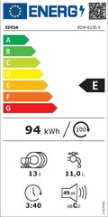 Edesa EDW-6230 X цена и информация | Посудомоечные машины | kaup24.ee