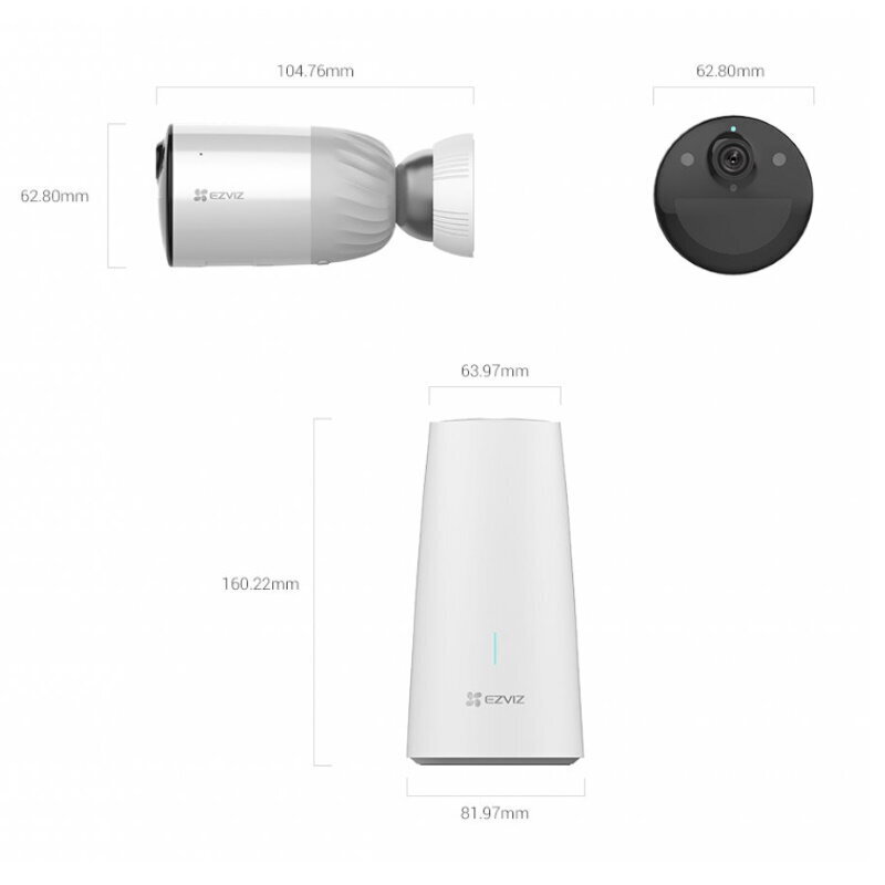 EZVIZ BC1 Wire-Free Wi-Fi Camera 2MP 2.8mm (108°) for BC1-B1 Kit -   Online shopping EU