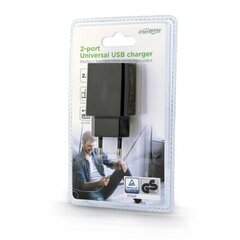 Gembird 2-port universal USB charger EG- hind ja info | Mobiiltelefonide laadijad | kaup24.ee