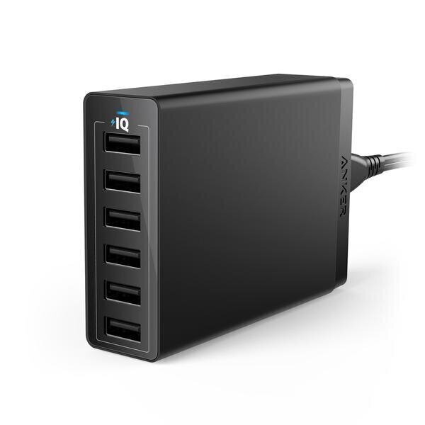 Jagaja Powerport Anker 6P 60W : A2123L12 цена и информация | Mobiiltelefonide laadijad | kaup24.ee