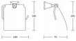 Mexen Dalia tualettpaberihoidja kinnine, gold цена и информация | Vannitoa sisustuselemendid ja aksessuaarid | kaup24.ee