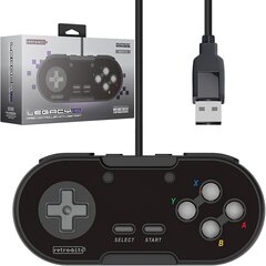 Juhtmega juhtpult Retro-Bit Legacy 16 - Onyx (Switch, PC, MAC, USB Devices) hind ja info | Mängupuldid | kaup24.ee