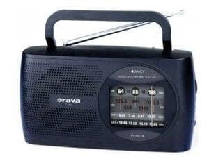 Kaasaskantav Raadio Orava T120B, must hind ja info | Raadiod ja äratuskellad | kaup24.ee