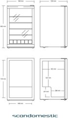 Холодильник Scancool DKS142BE цена и информация | Винные холодильники | kaup24.ee