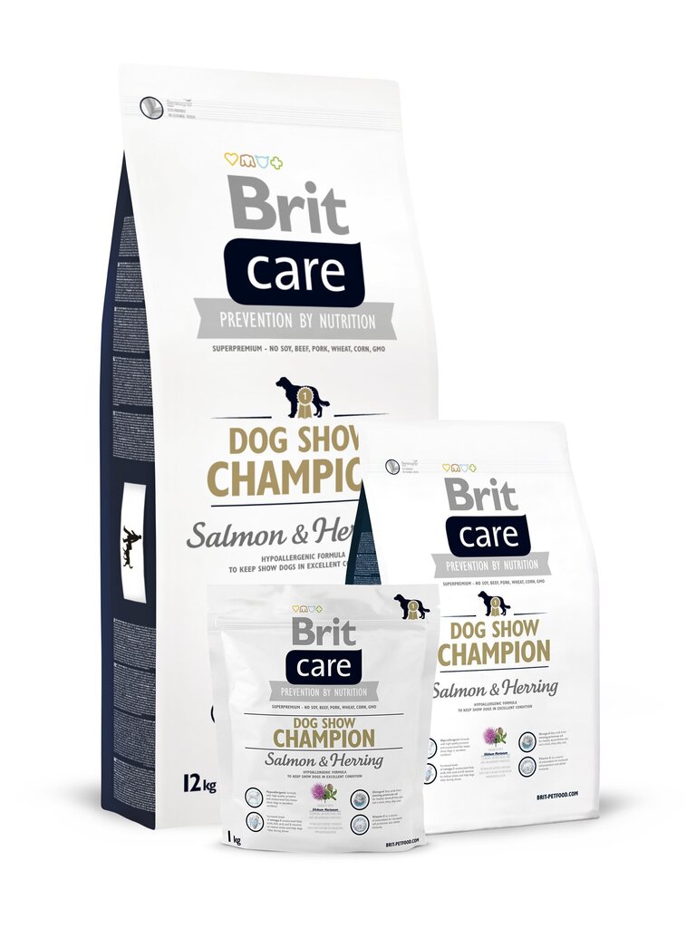 Kuivtoit koertele Brit Care Show Champion lõhe ja heeringaga, 12 kg цена и информация | Kuivtoit koertele | kaup24.ee