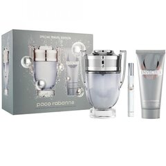 Komplekt Paco Rabanne Invictus: EDT meestele 100 ml + dušigeel 100 ml + miniversioon 10 ml цена и информация | Мужские духи | kaup24.ee