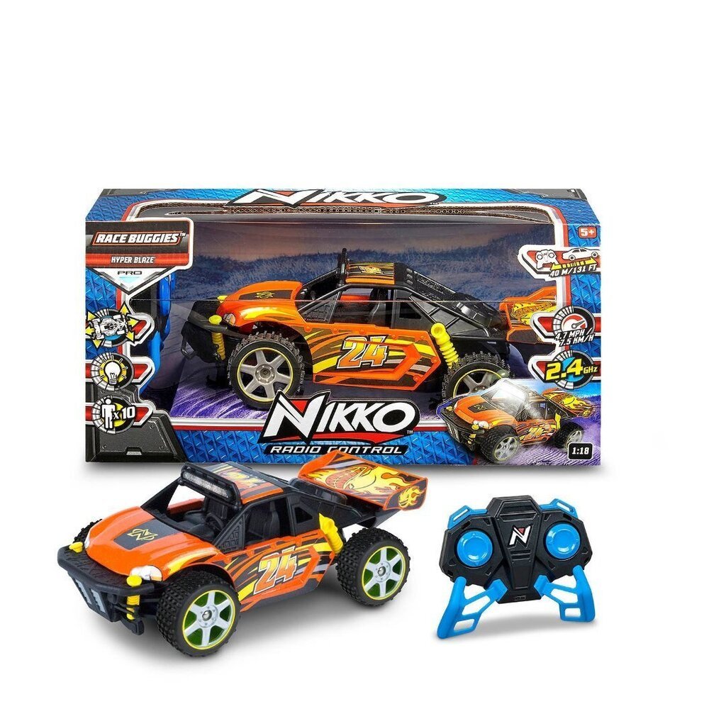 Nikko Race Buggies Hyper Blaze raadioteel juhitav auto цена и информация | Poiste mänguasjad | kaup24.ee