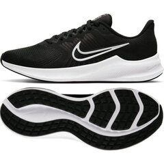 Nike naiste jooksujalatsid DOWNSHIFTER 11, must-valge цена и информация | Спортивная обувь, кроссовки для женщин | kaup24.ee