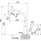 Segisti Franke ICON, 115.0625.190, väljatõmmatava dušivoolikuga, must matt цена и информация | Köögisegistid | kaup24.ee