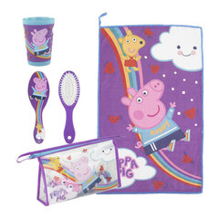 Дорожный набор Peppa Pig, фиолетовый (4 шт.) цена и информация | Чемоданы, дорожные сумки | kaup24.ee