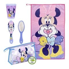 Дорожный набор Minnie Mouse, розовый (4 шт.) цена и информация | Чемоданы, дорожные сумки | kaup24.ee